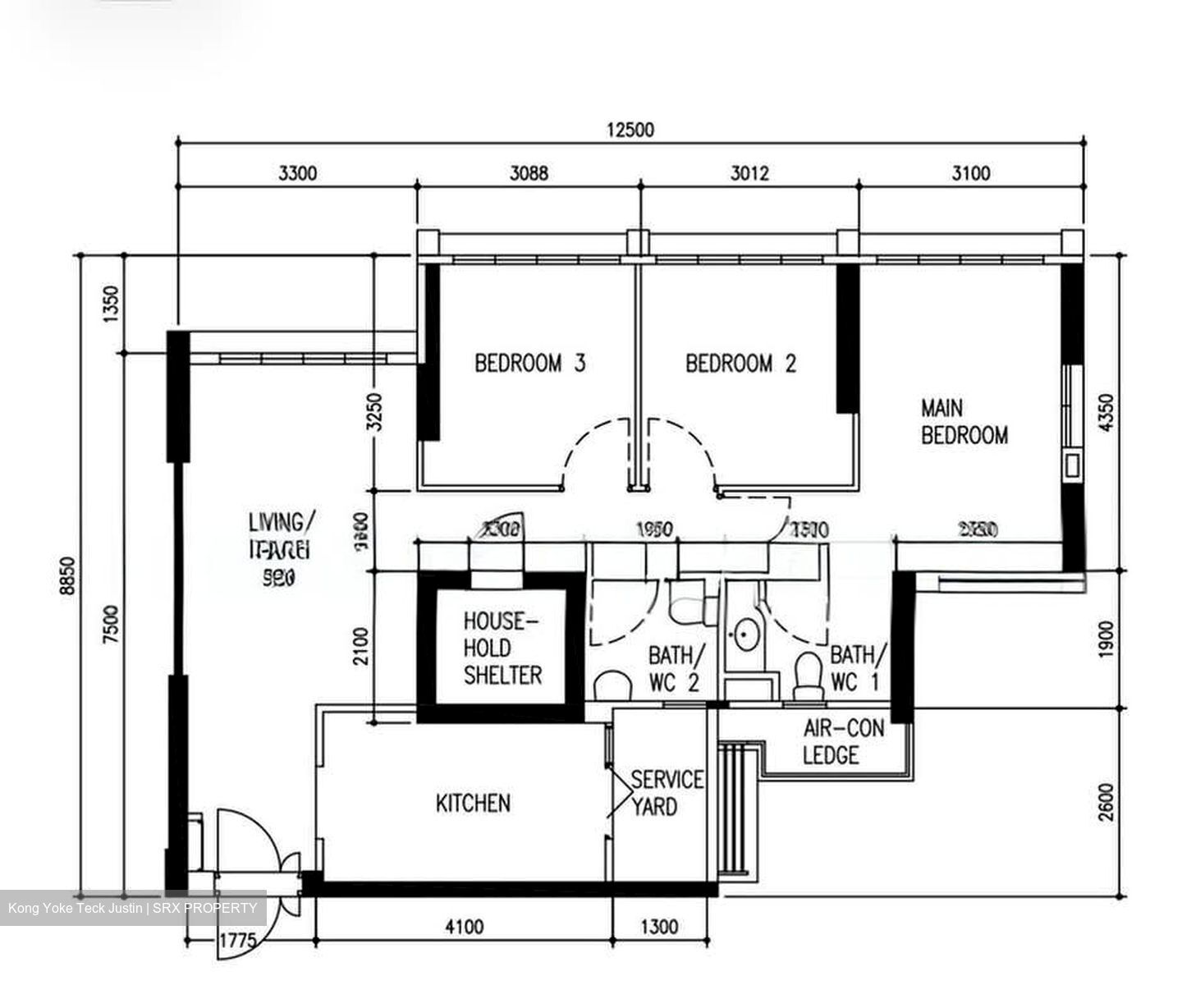 Blk 8C Kallang Trivista (Kallang/Whampoa), HDB 4 Rooms #563689591
